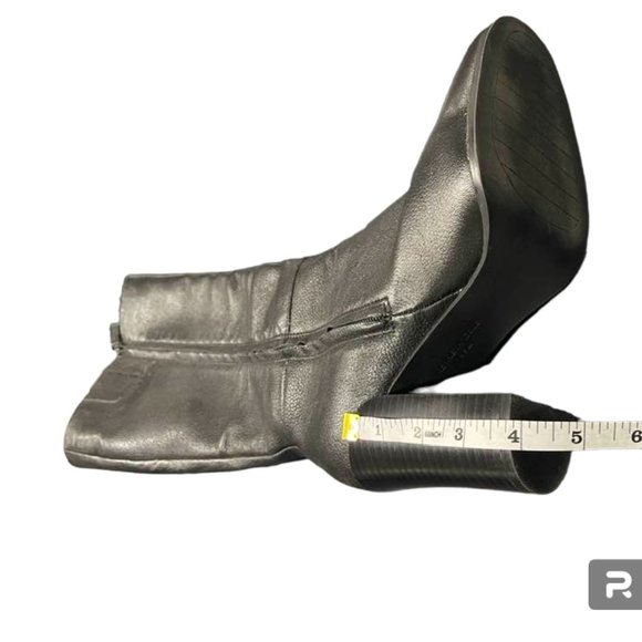 Kenneth Cole New York Tall Genuine Leather Boots Black - size 8.5 - Picture 5 of 16